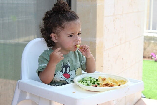 Newborn baby eating
