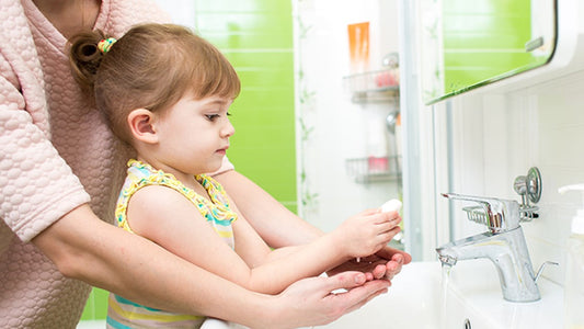 Tips for washing younger babies' hands