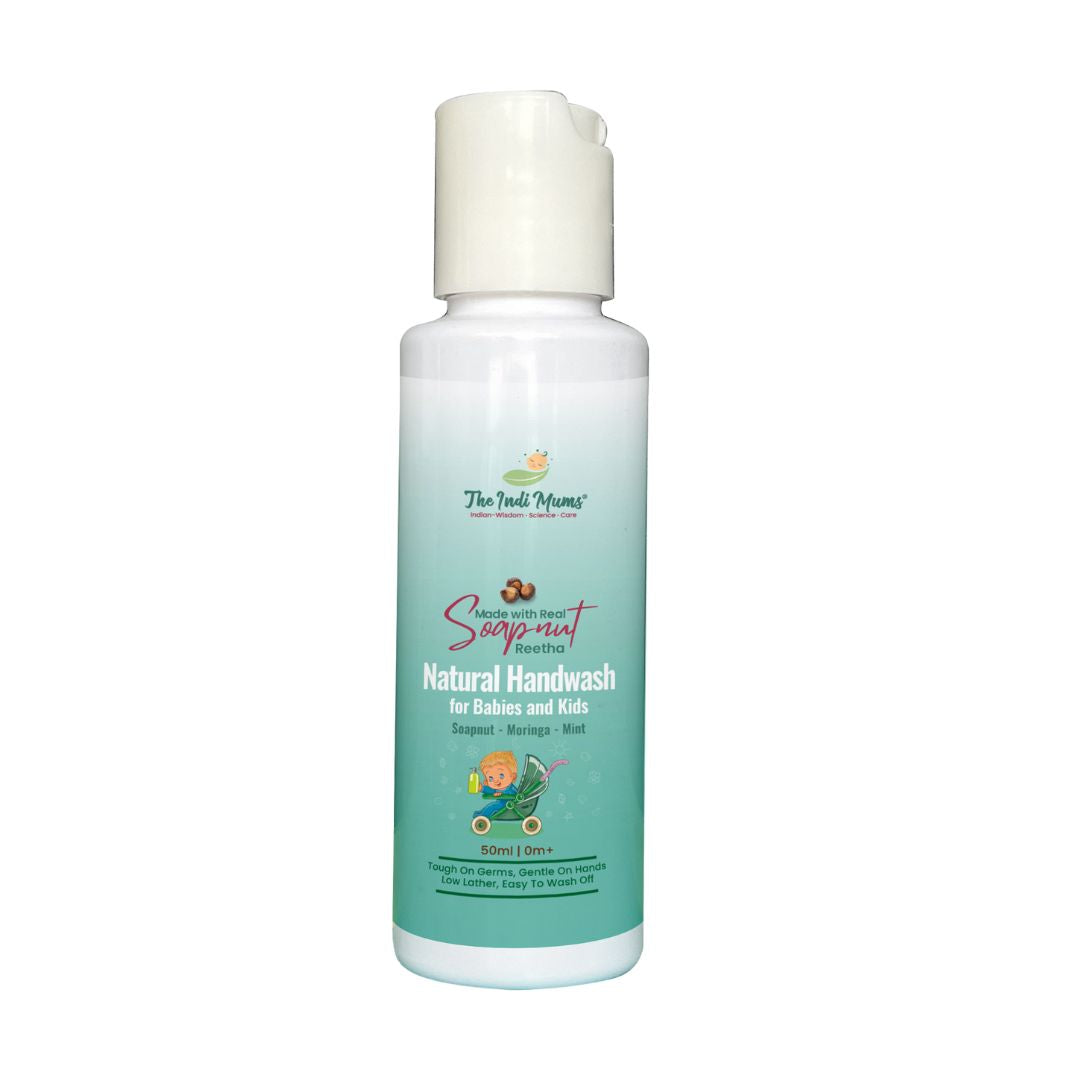 Indimums Natural Handwash (50 ML) with Reetha for sensitive baby skin