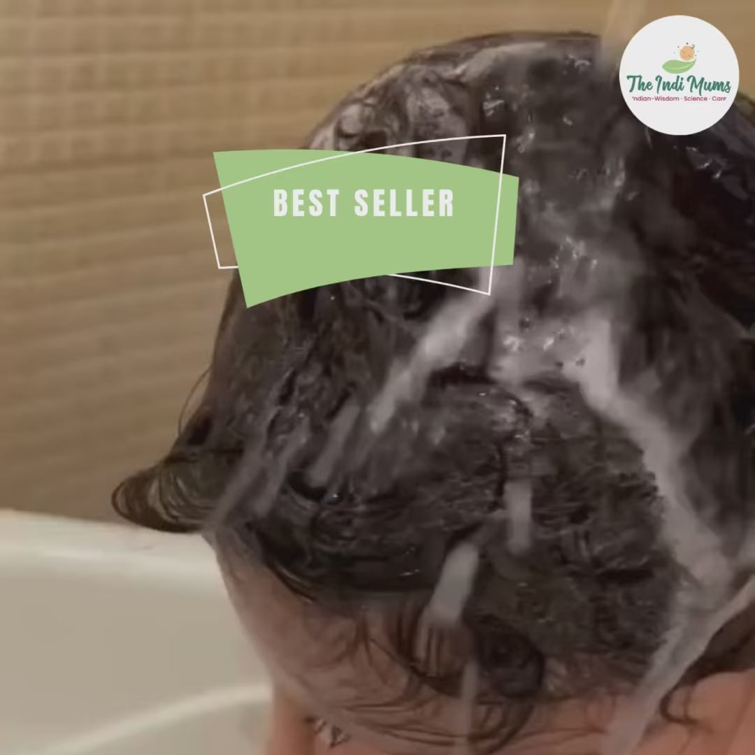 Video showing the making of Indimums Natural Baby Shampoo with ingredients and production process