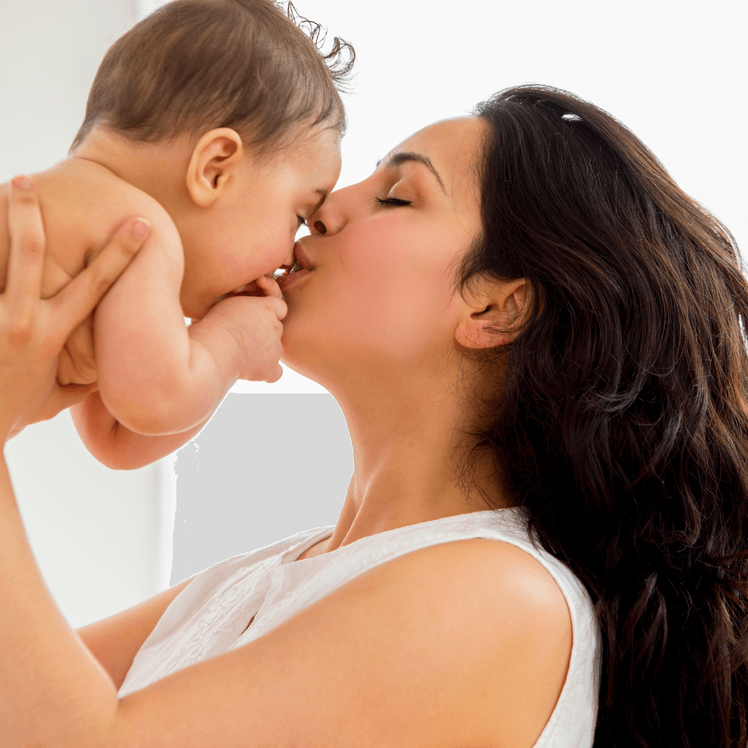 A mother with her newborn baby