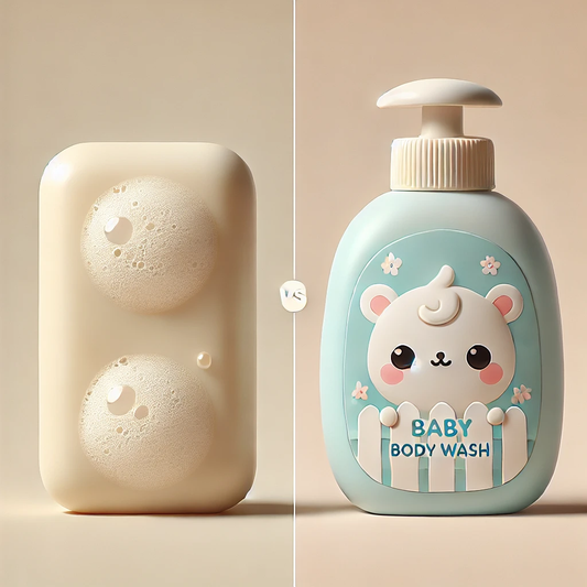 Should I use soap or body wash for my 3-month-old baby?