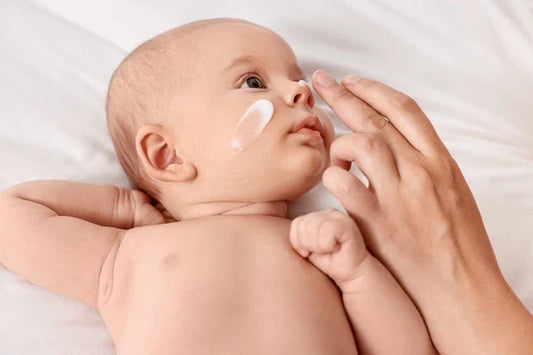 Newborn baby skincare and gentle baby cream routine