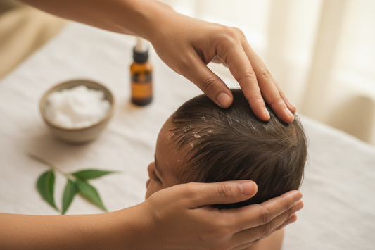 Cradle Cap vs Dry Scalp — How to Tell the Difference