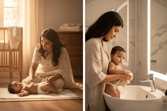 Water Wipes Vs Bottom Wash — What Actually Cleans The Diaper Area Safely