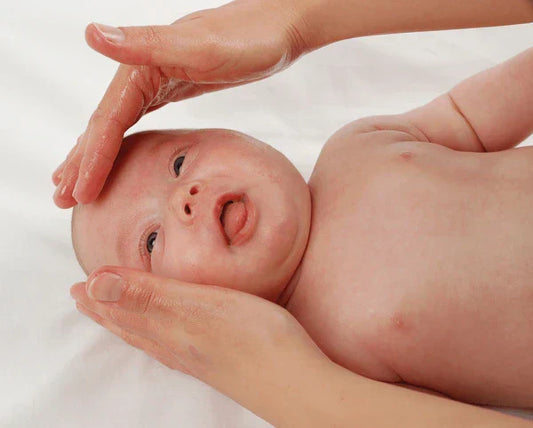 Baby scalp care and gentle hair oil routine
