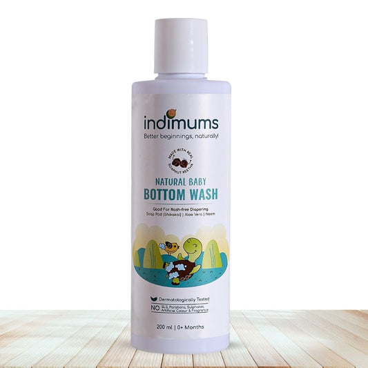 Indimums Natural Bottom Wash for diaper rashes & sensitive baby skin