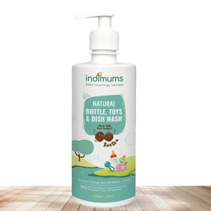 Indimums natural bottle toys and dish wash 500ml with reetha and shikakai no chemical residue