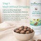 Indimums Baby Body Wash with natural ingredients and benefits displayed.