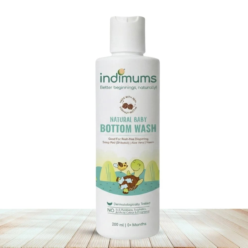 Indimums Natural Bottom Wash for diaper rashes & sensitive baby skin