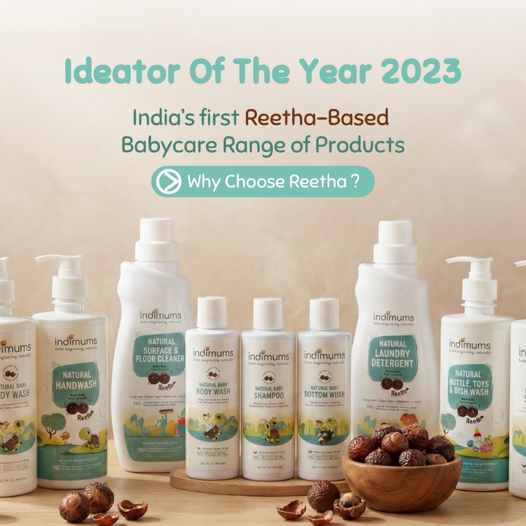 साबुन नट रीठा शिशु उत्पादों की रेंज इंडिमम्स से