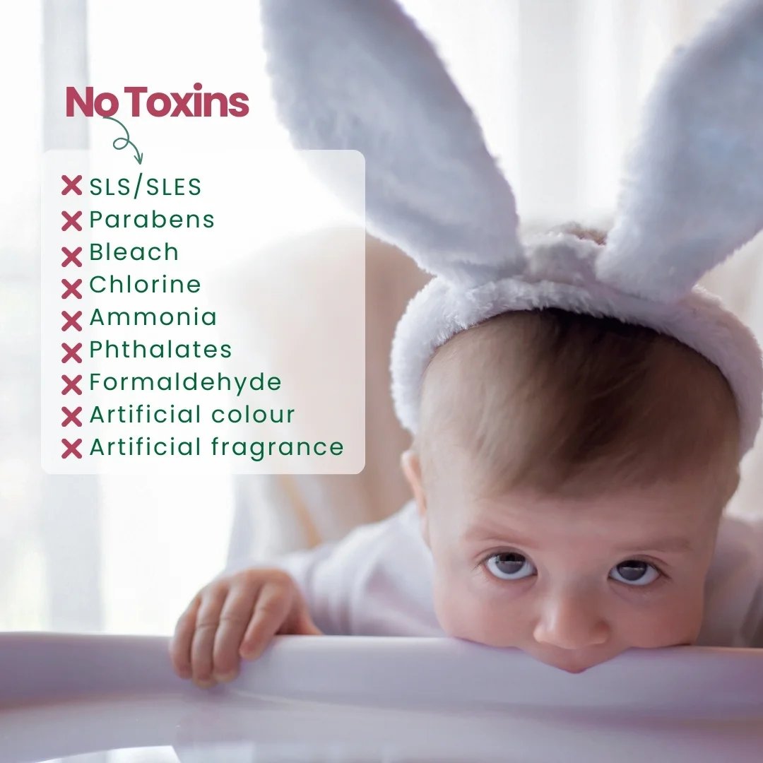 how The Indi Mums baby natural products are free from harmful chemicals which can cause harm to babies