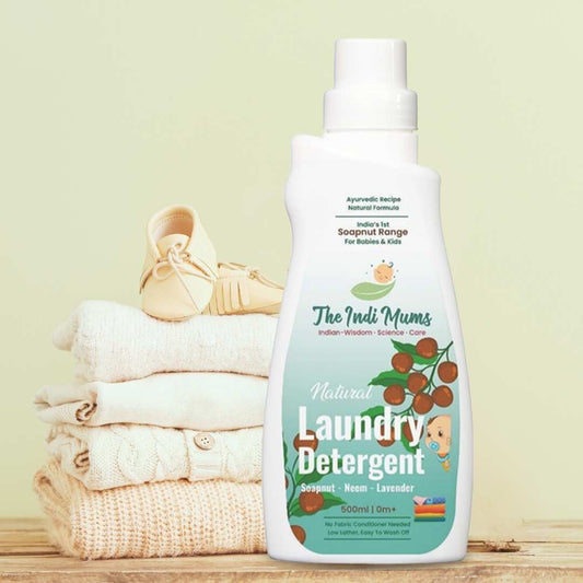 bottle of The Indi Mums infant clothes detergent