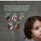 Hair care issues affecting babies and children, with a child's face on a gray background.