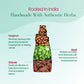 Outline of the natural baby bottle cleanser filled with natural ingredients like soapnuts, shikakai and basil