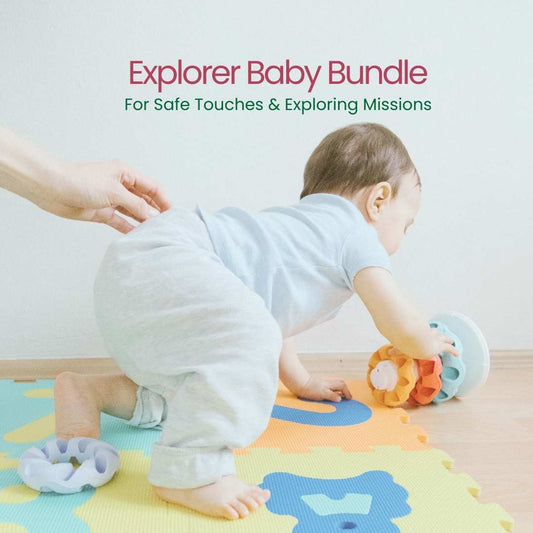 Crawling baby hygiene protection bundle by The Indi Mums