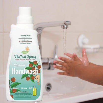 bottle of kids handwash of the indi mums