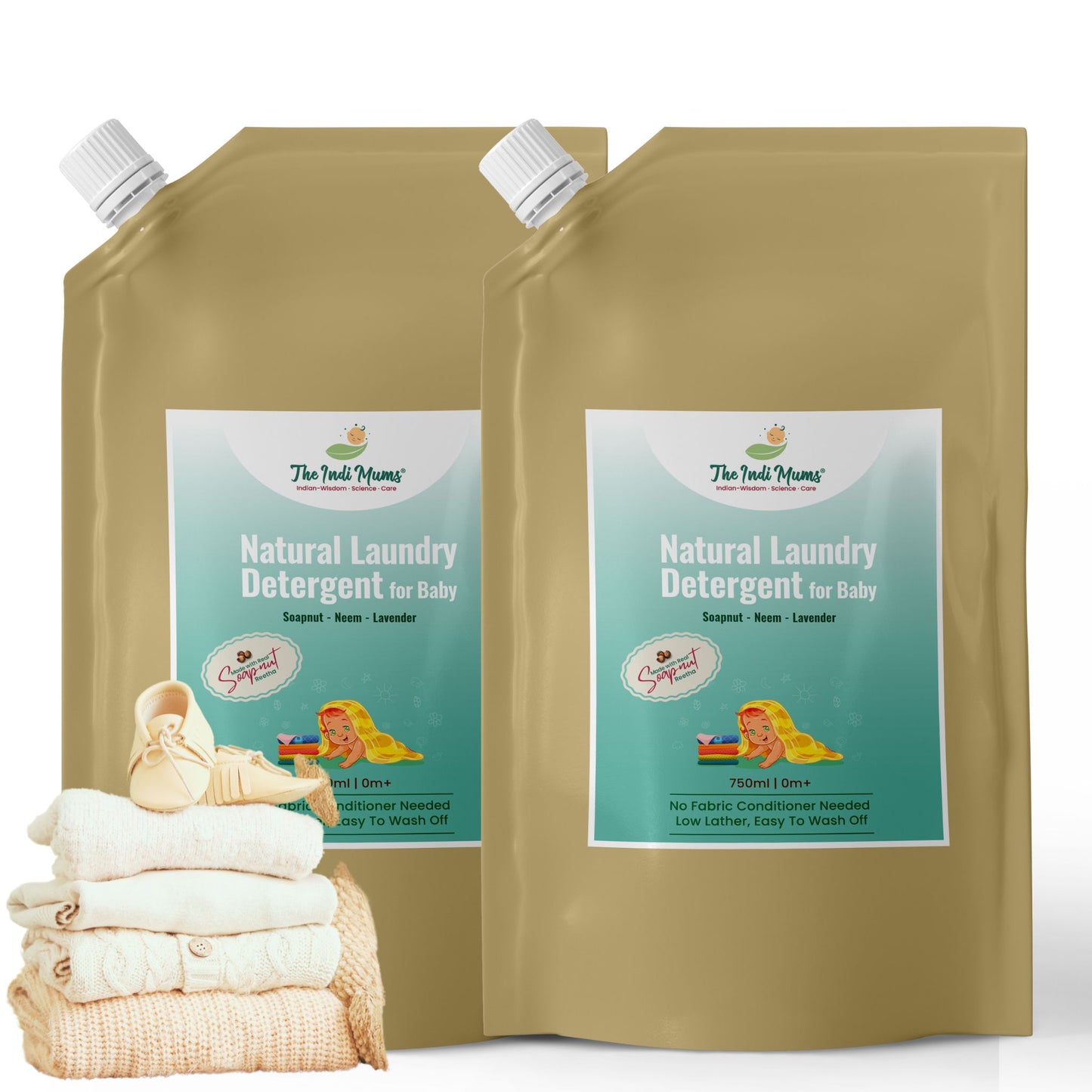 Natural Laundry Detergent Pack of 2